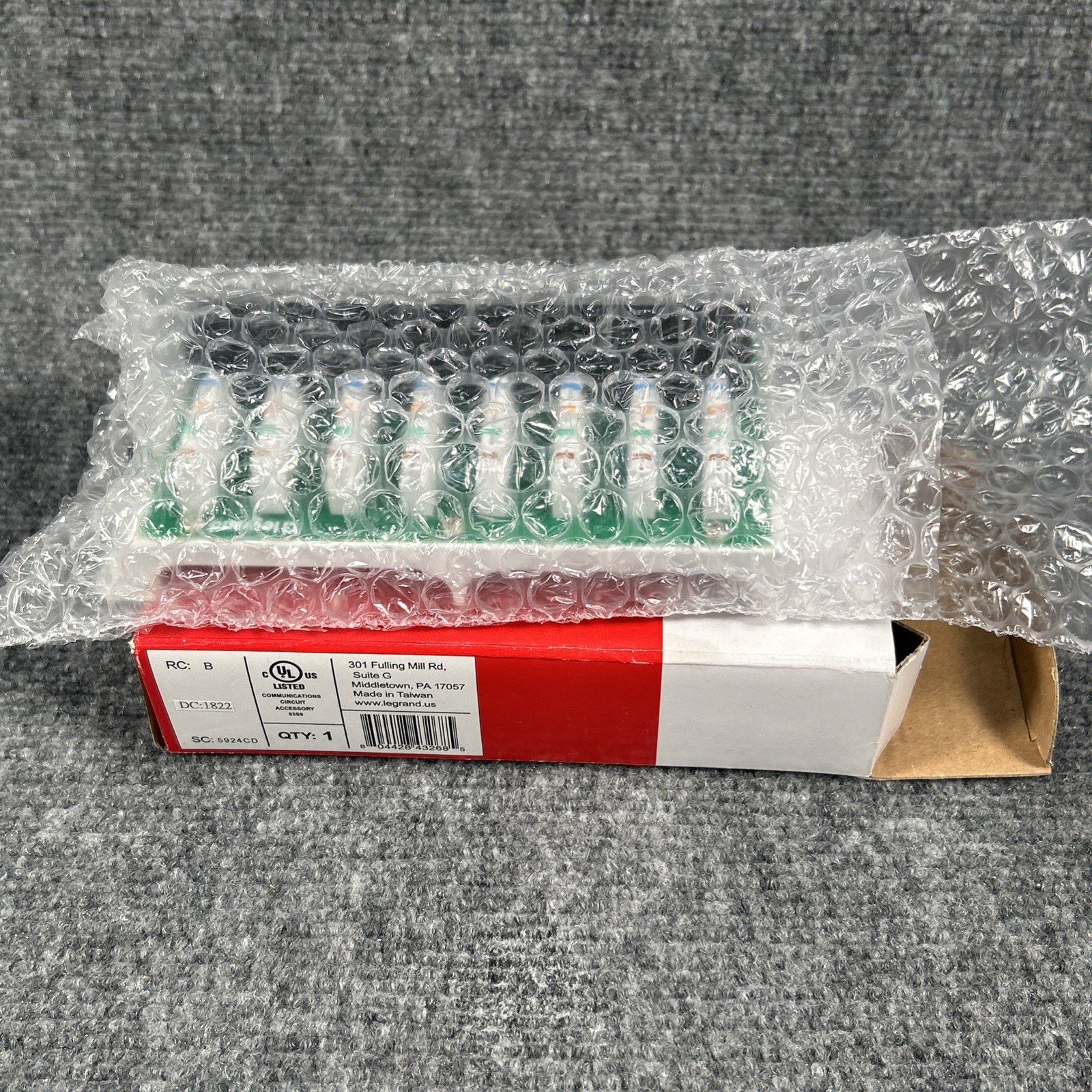 On-Q Legrand AC1058 8-Port Cat5e Network Interface Module