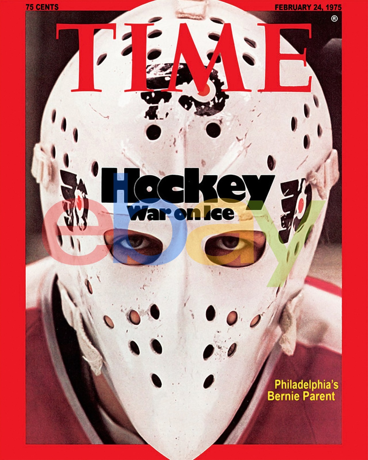 Bernie Parent TIME Magazine Cover Philadelphia Flyers 8x10 NHL Hockey Photo