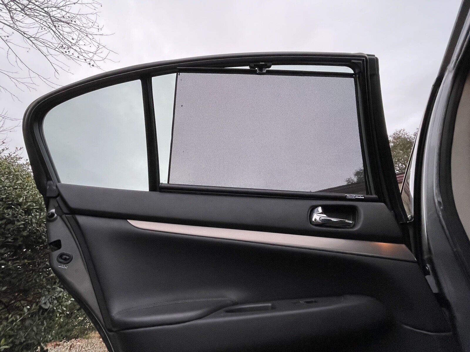 BLOCK SHADES fits Infiniti G25 11-13 rear Sun Shades side window Blinds Curtains
