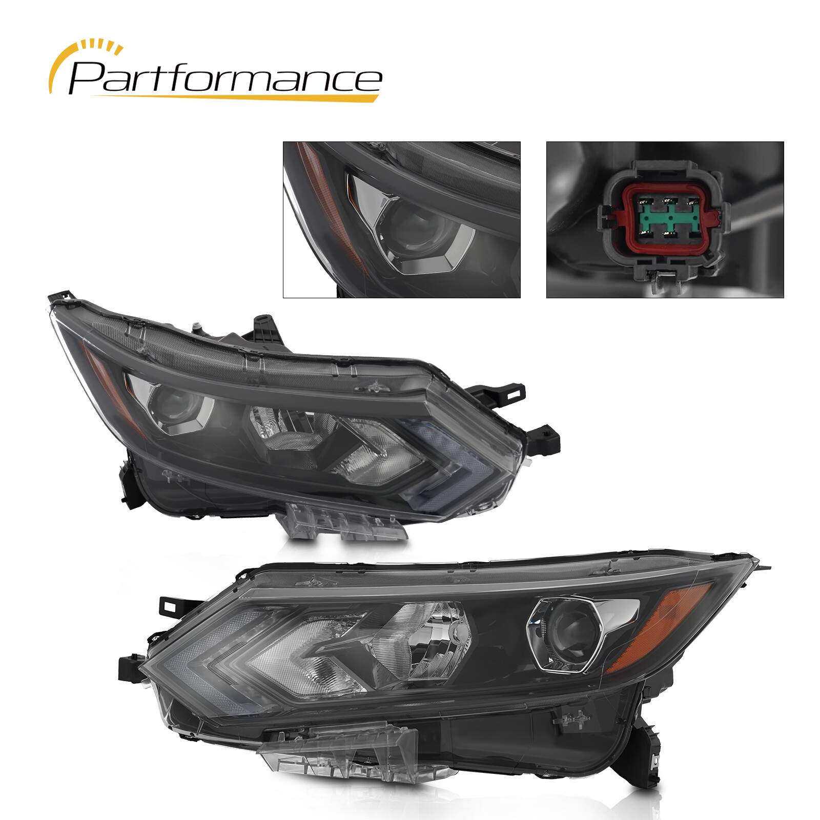 For 2020 2021 2022 Nissan Rogue Sport Right Left Halogen LED Headlight Assembly
