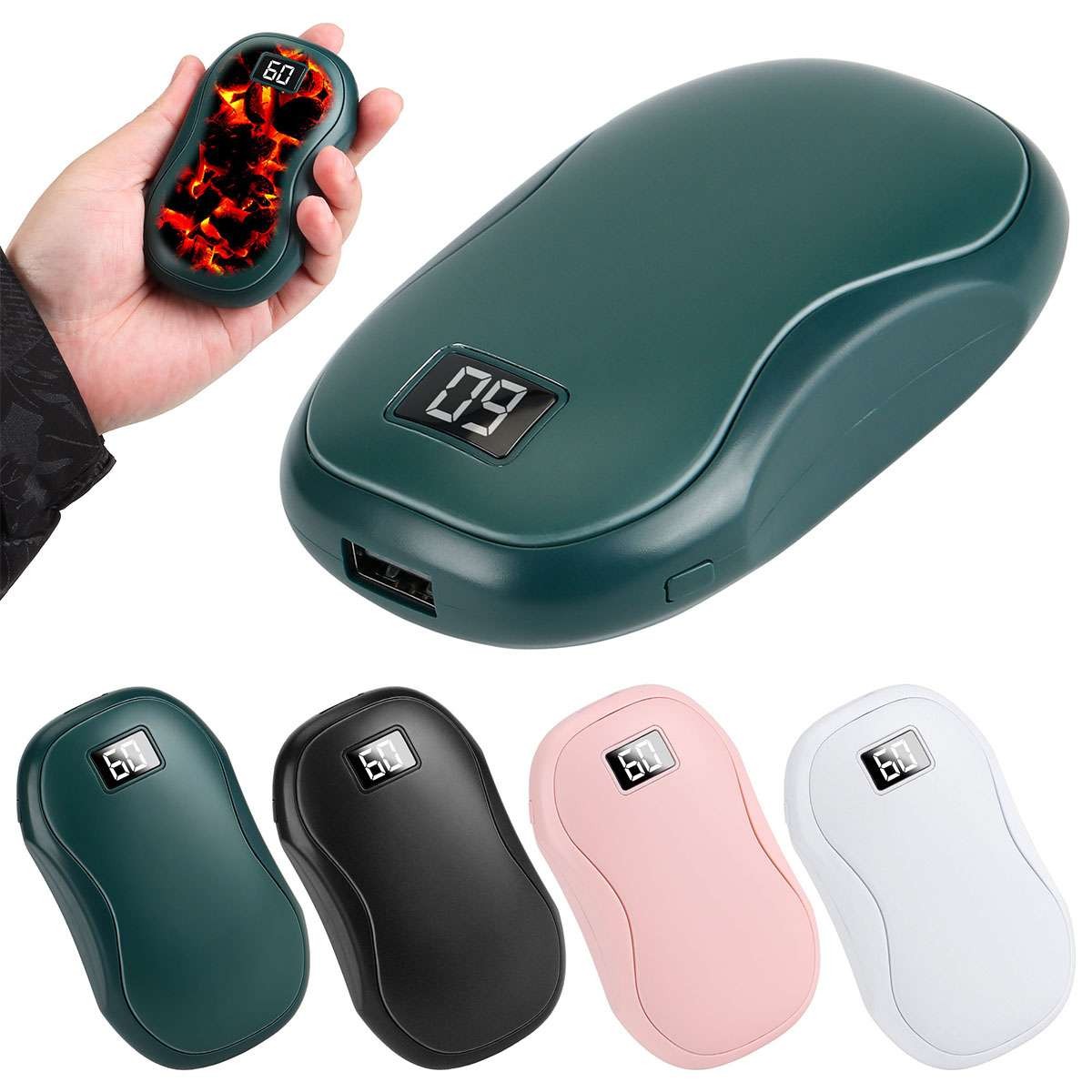 Standard Pocket Hand Warmers 5000mah Rechargeable USB Hand Warmer/Power Bank US
