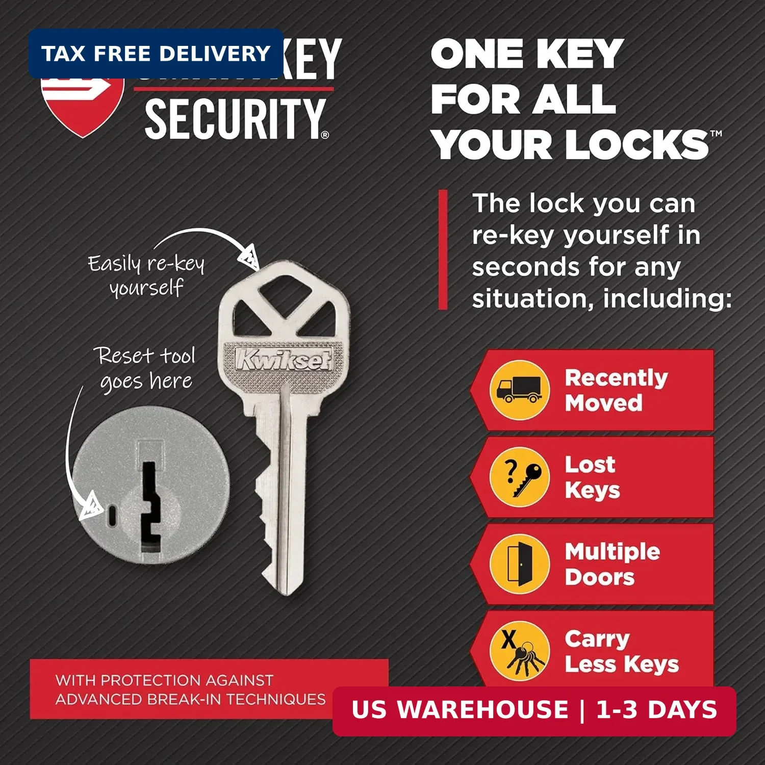 Maven Front Door Lock Handle and Deadbolt Set, Entry Handleset Round Ext