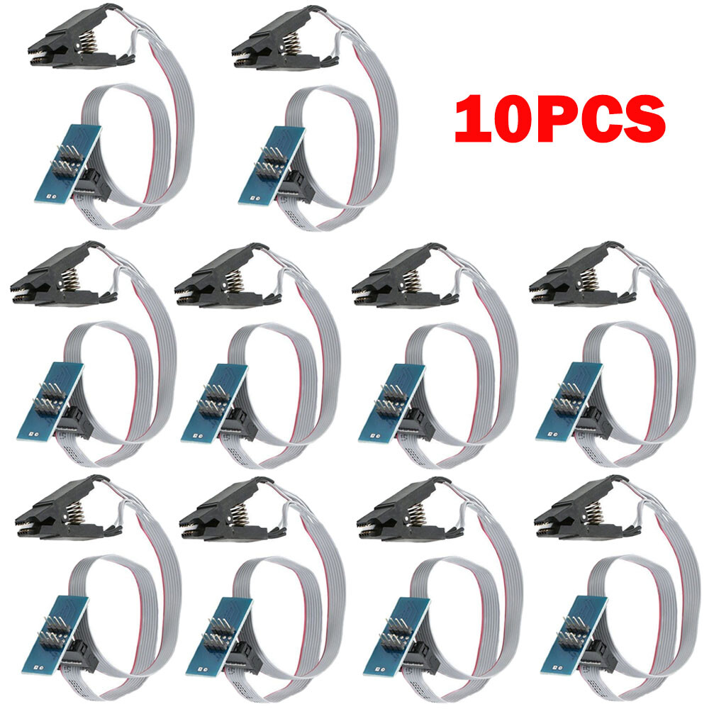 10Pack SOIC8 SOP8 Test Clip Adapter For EEPROM programming on USB Programmer HOT