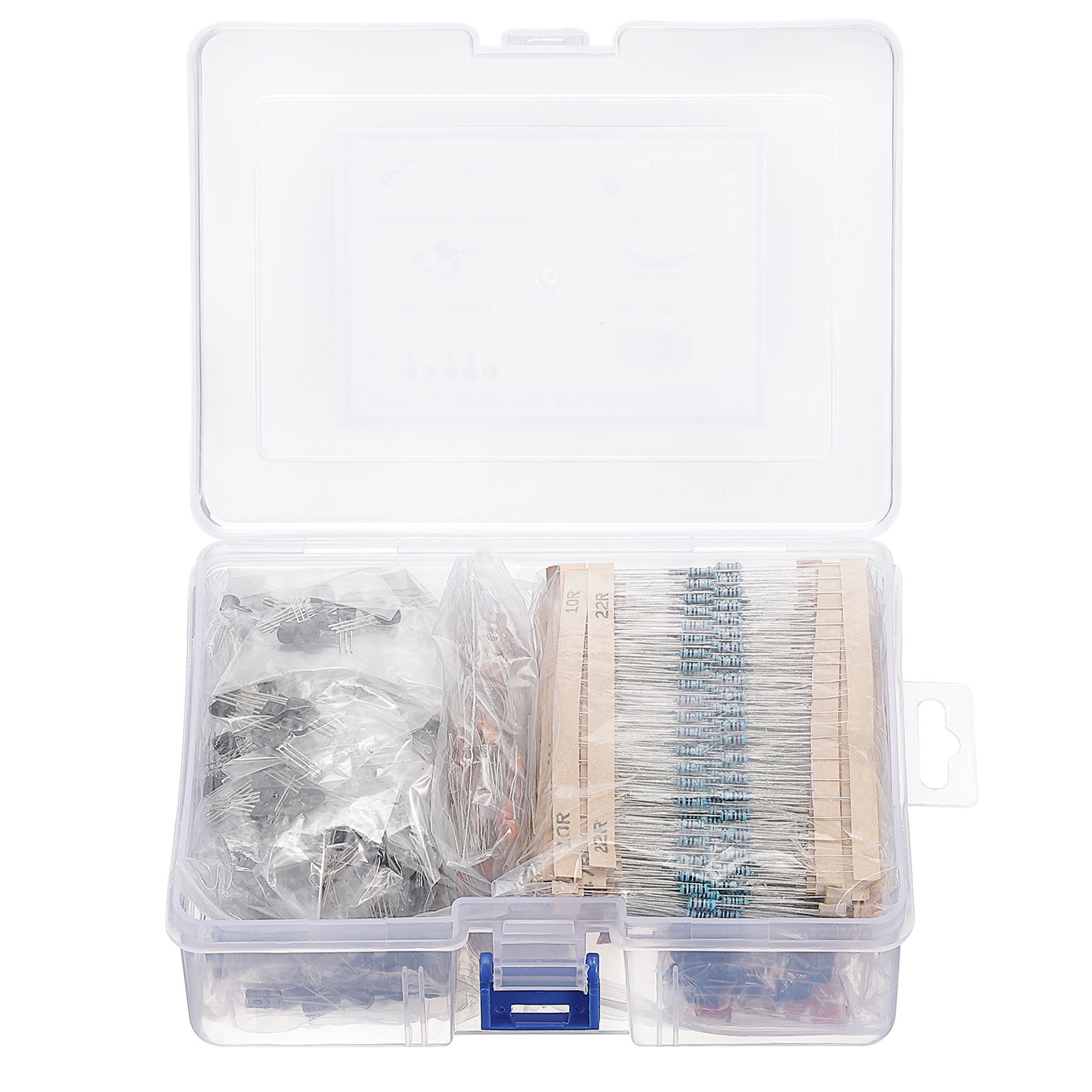 1490Pcs Electronics Kits House Components Capacitor Kit Electrical Repaired