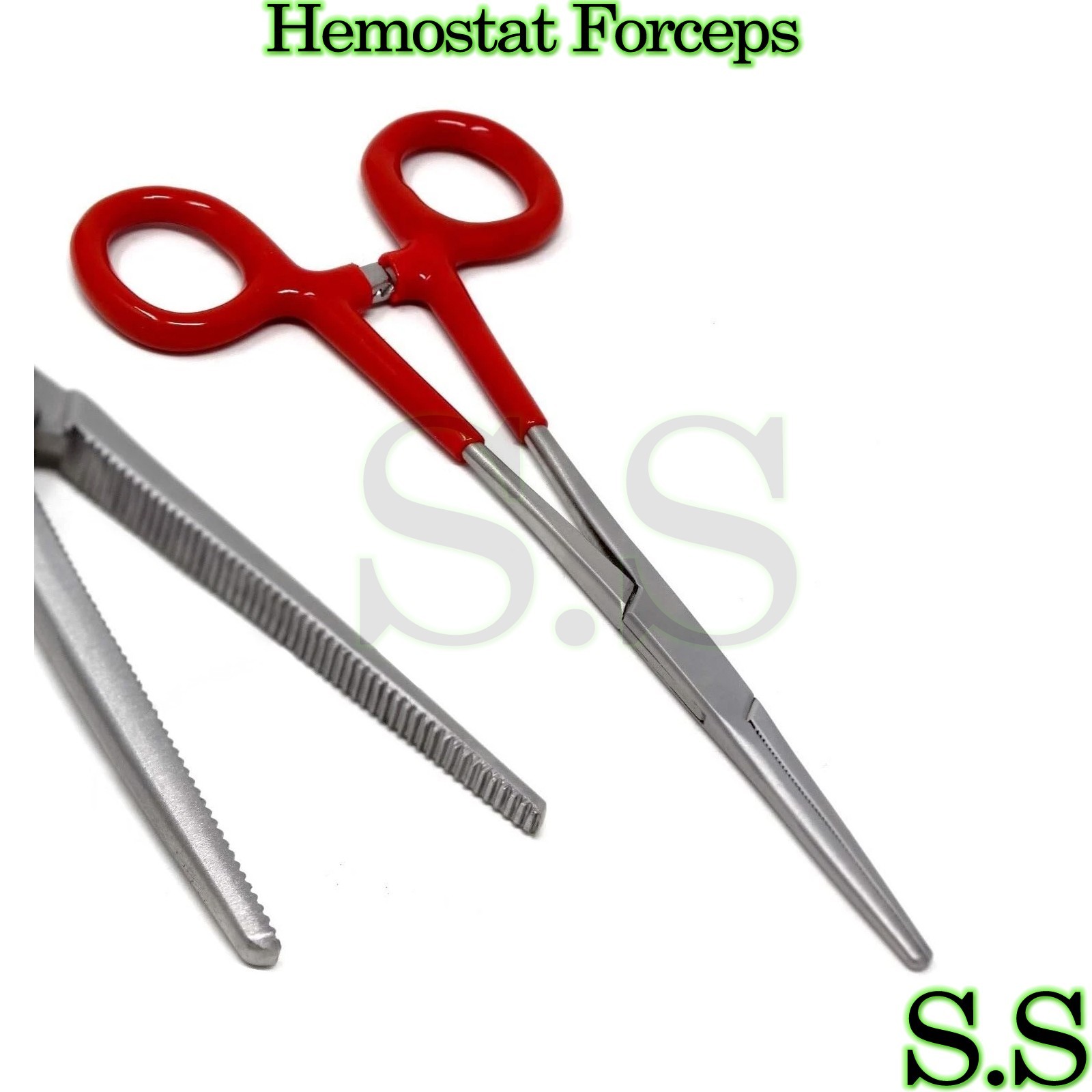 "High-Quality Red Dip Pean Forceps 6" Built for Performance"