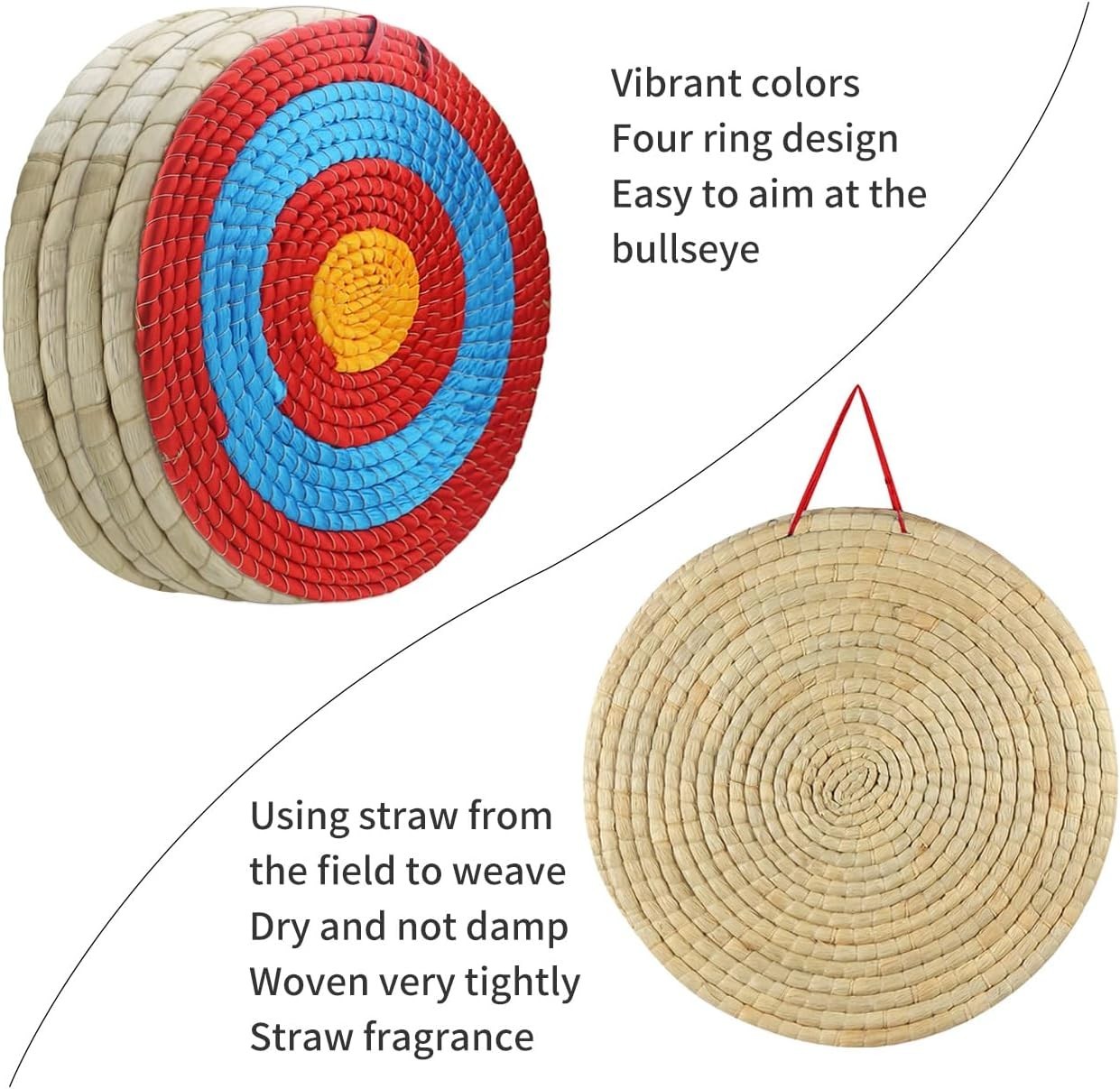 Handmade Straw Archery Target 20"