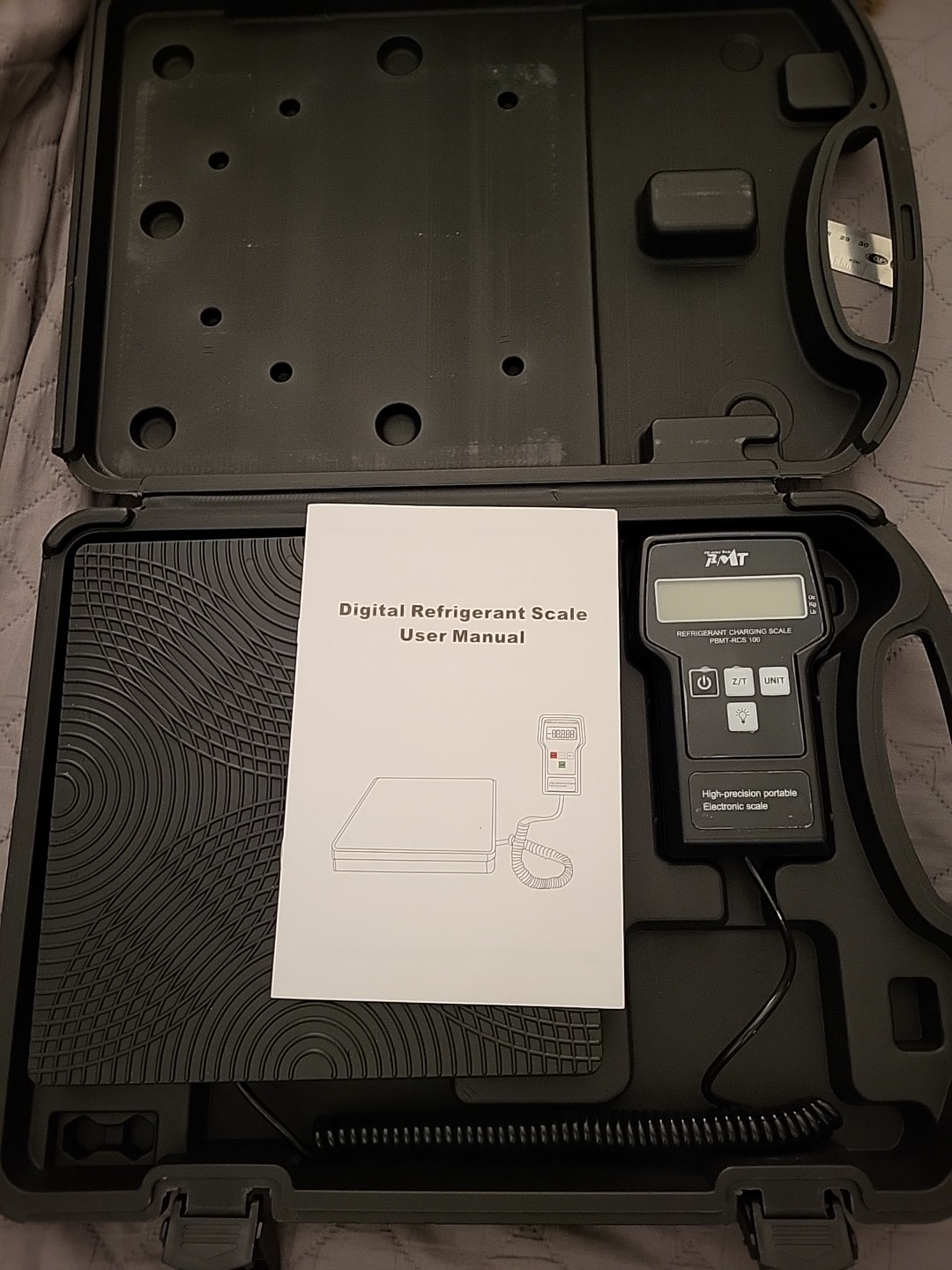220 lbs Electronic Refrigerant Scale Charging Digital Weight with Case A/C HVAC
