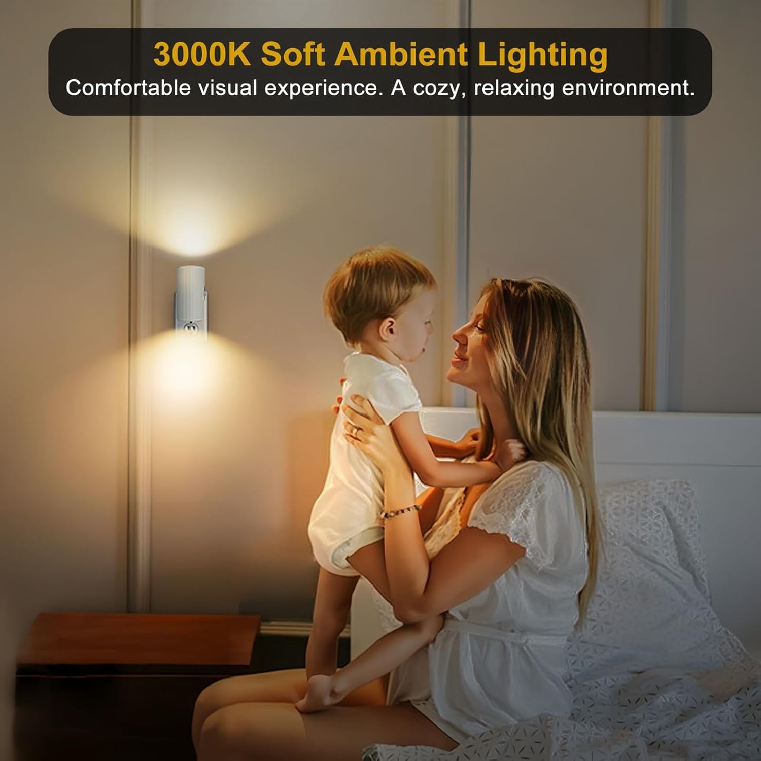 Night Light, Led Lights Plug into Wall, Sensor Dusk to 3000K Soft White