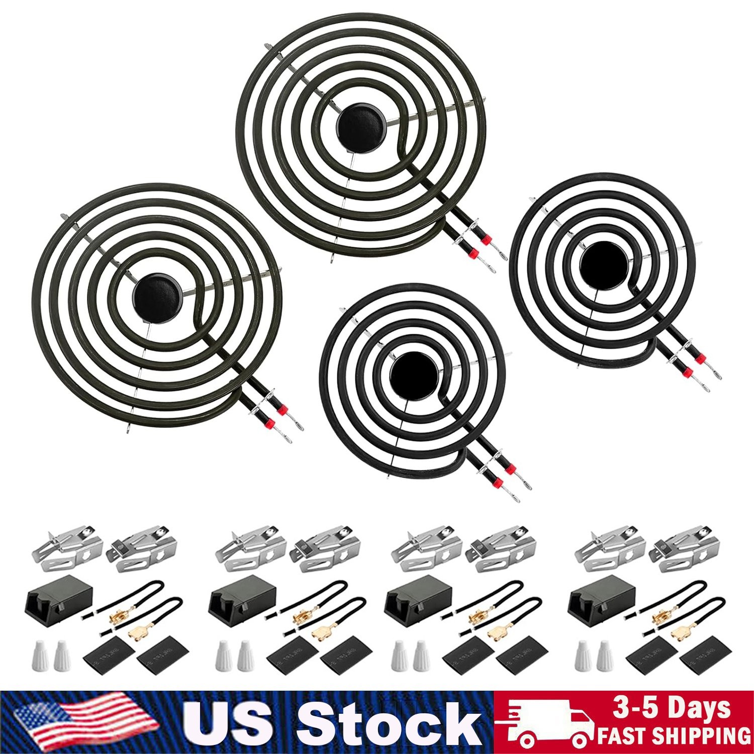 MP22YA Electric Range Burner Element Set with 330031 Surface Element Receptacle