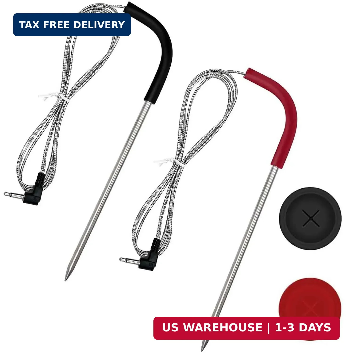 2-Pack Meat Thermometer Replacement for Pit Boss Pellet Grills and Smokers, 3.5
