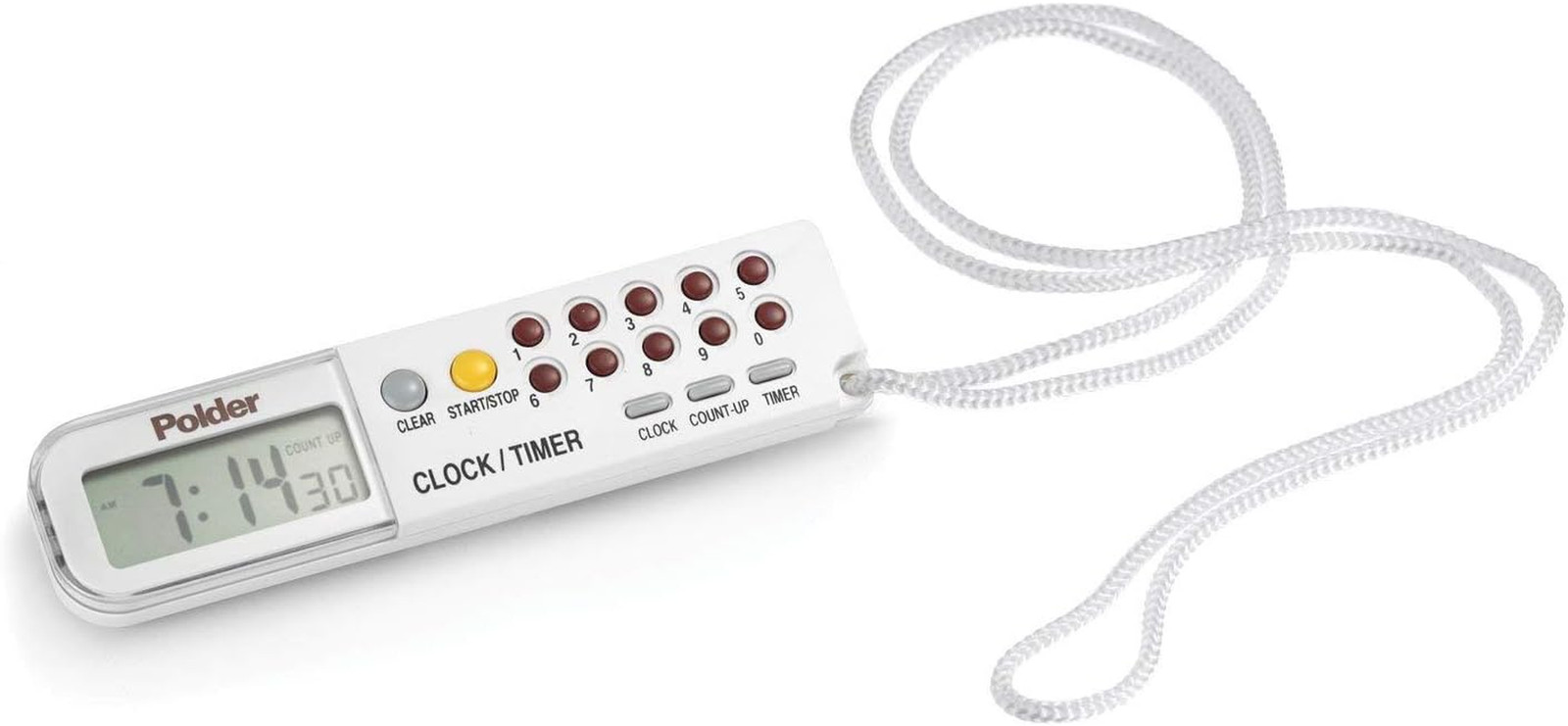 Combination Clock, Timer and Stopwatch with Large, Easy-To-Read Digital Display,