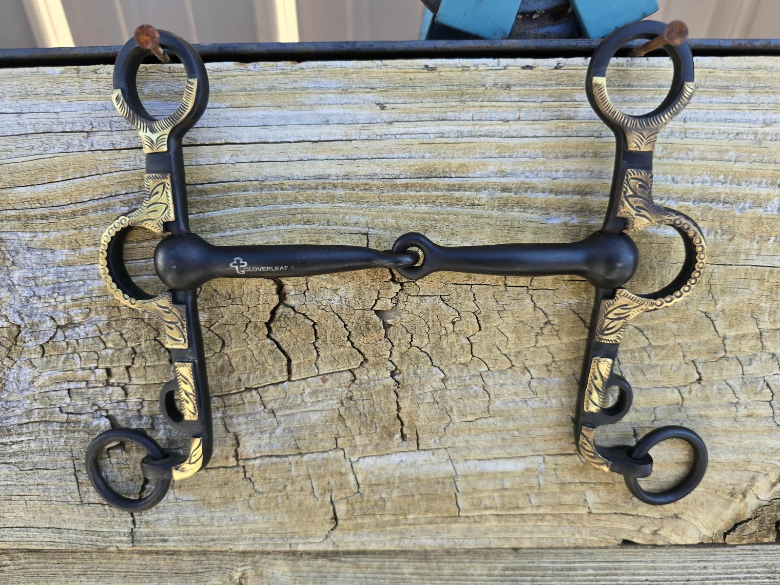 Black Mounted Snaffle Argentine Western Bit