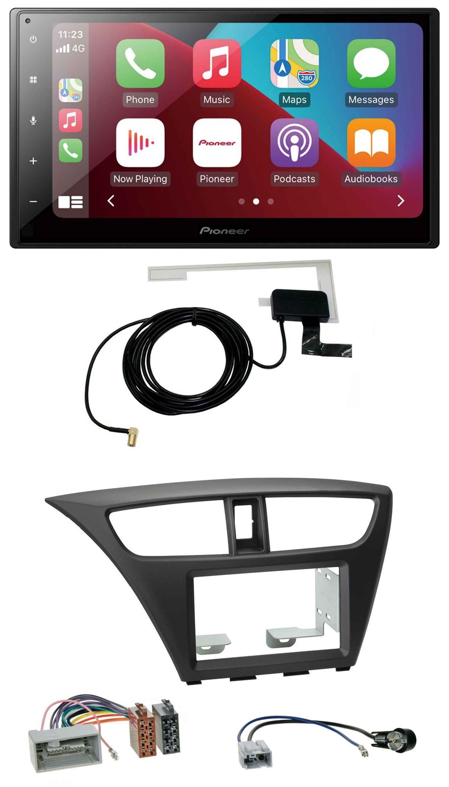 Pioneer USB Bluetooth DAB MP3 2DIN Car Stereo for Honda Civic Hatchback from 12