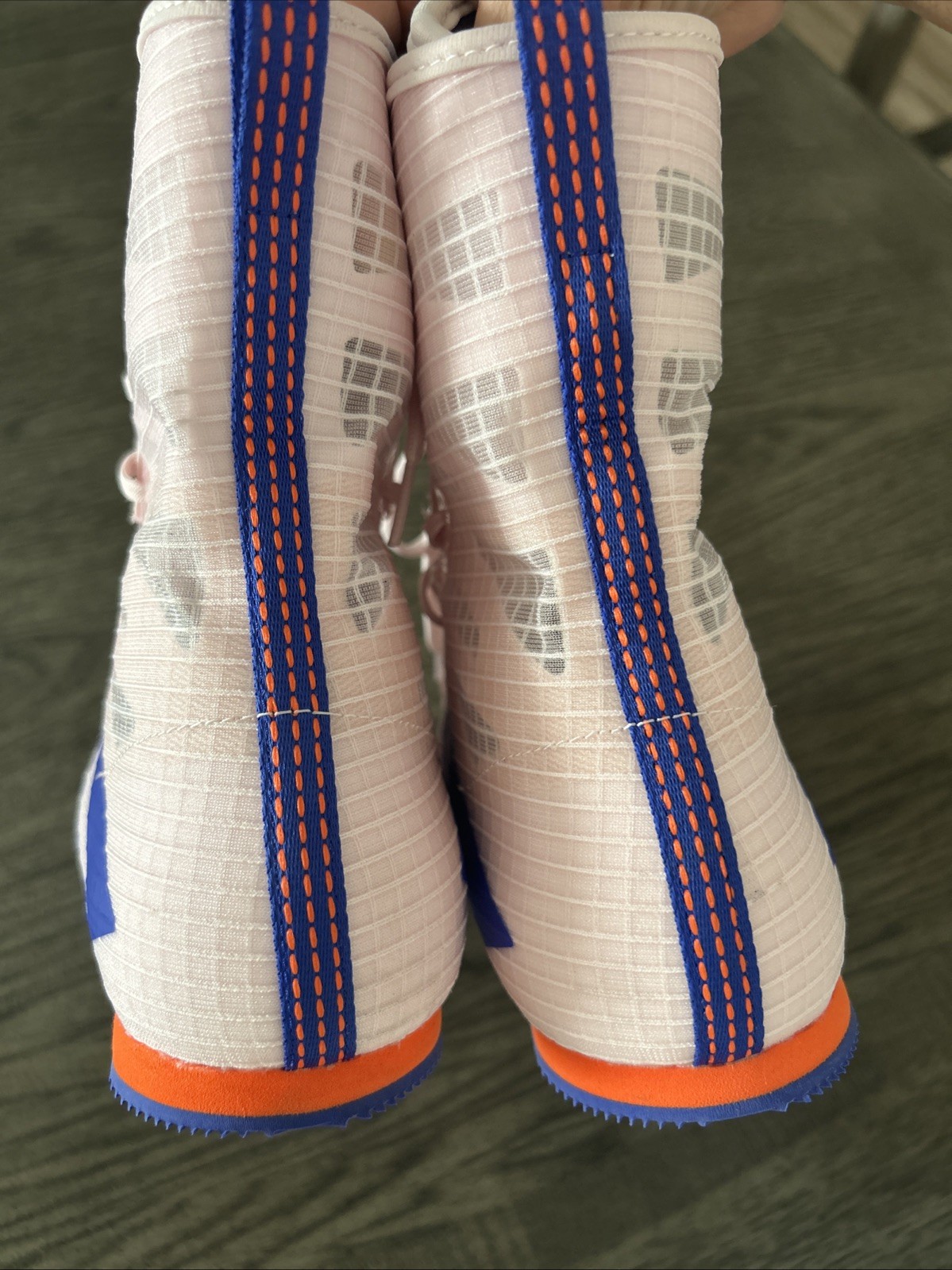 Adidas Box Hog 4 Boxing Shoes Pink Blue Men’s Size 9.5IH2733 New