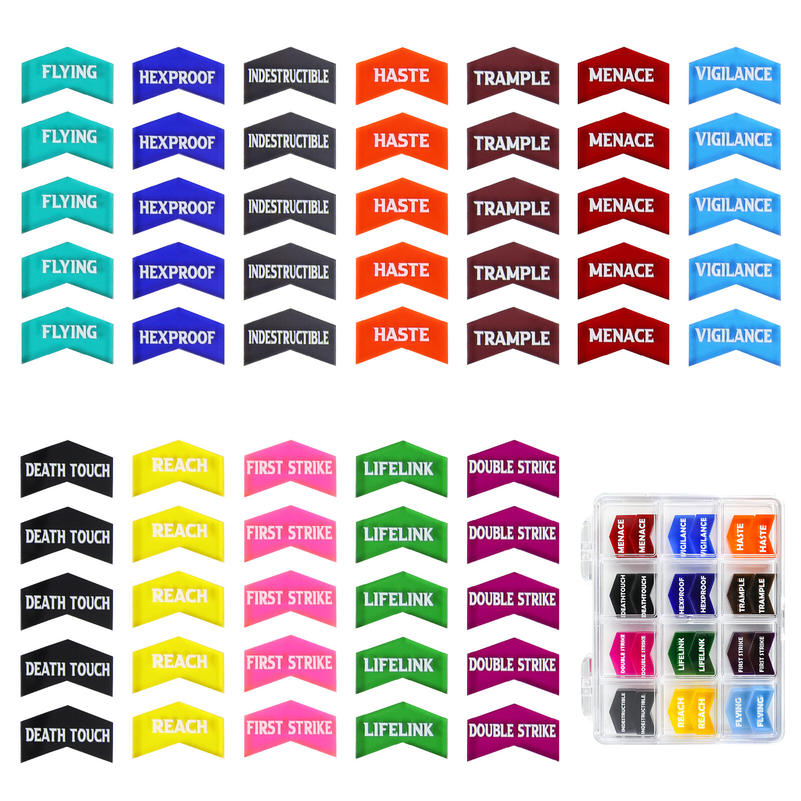 60 Keyword Counters Tokens For Magic The Gathering MTG CCG Card Gaming Gift RARE