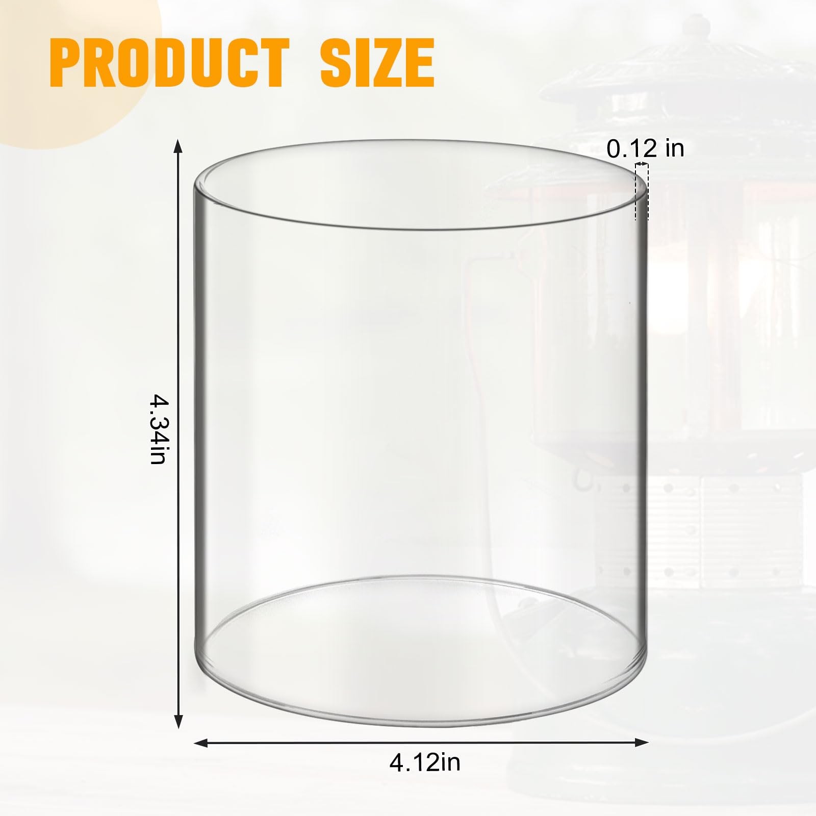 Lantern Glass Replacement for Coleman Lantern Globe, Glass Globe for Fueled