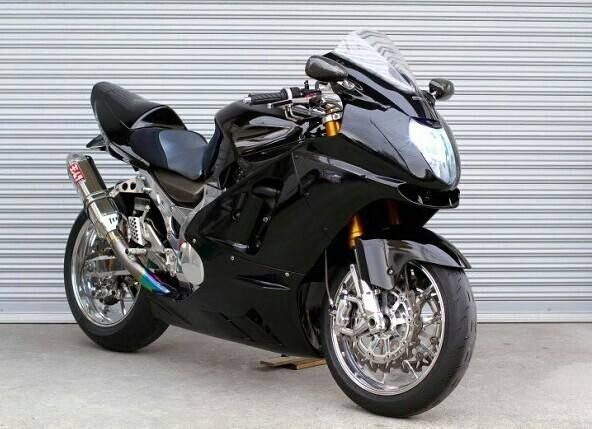 KAWASAKI ZX12R 2000 - 2001 A1 A2,  CLEAR DOUBLE BUBBLE SCREEN, DRAG RACING TRACK