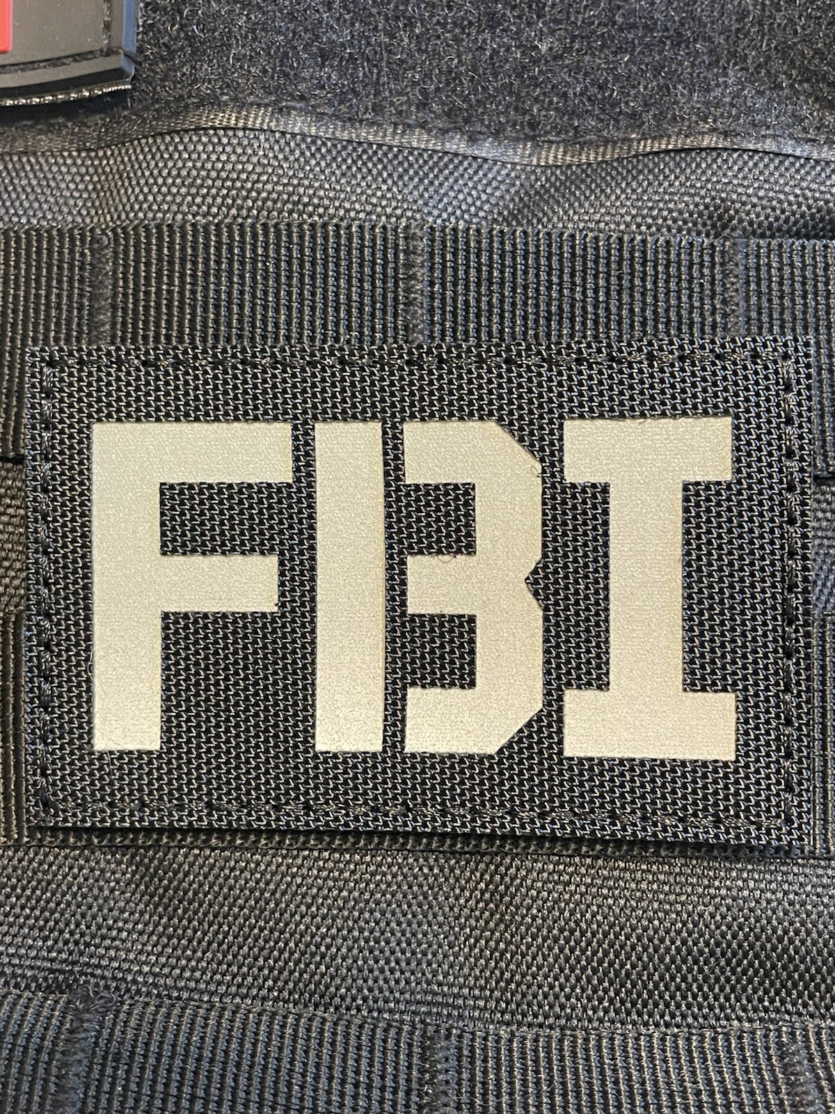 FBI IR infrared Tactical patch with Hook Loop Backing