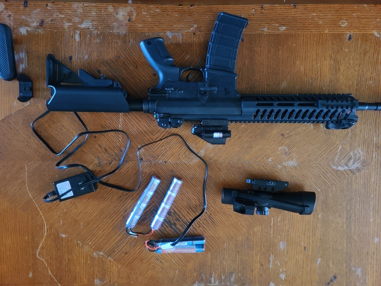 Lancer Tactical Gen 2 M4 Keymod 350 FPS Black Electric AEG Airsoft Rifle Gun