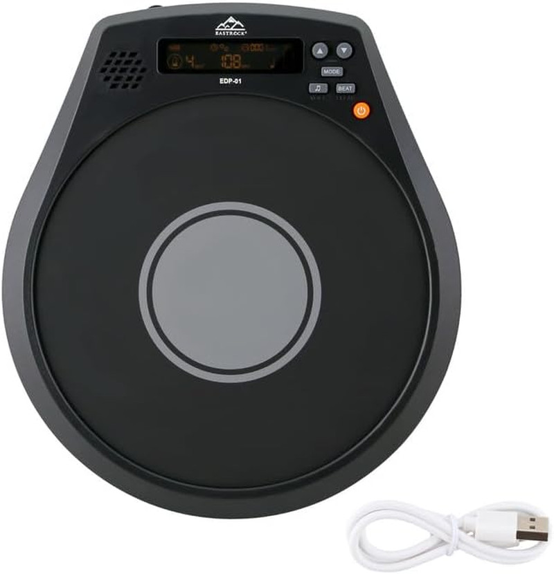Electronic Practice Drum Pad, 12 Inches Portable Drum Pad