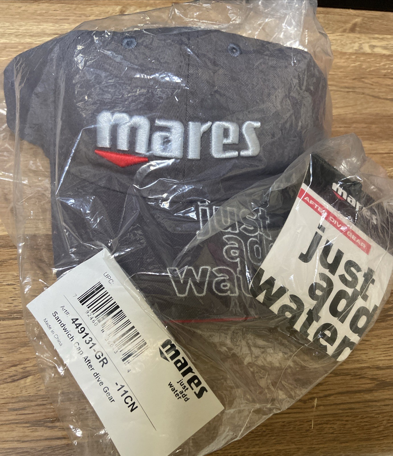 MARES After Dive Cap / Hat “Just Add Water” - NEW