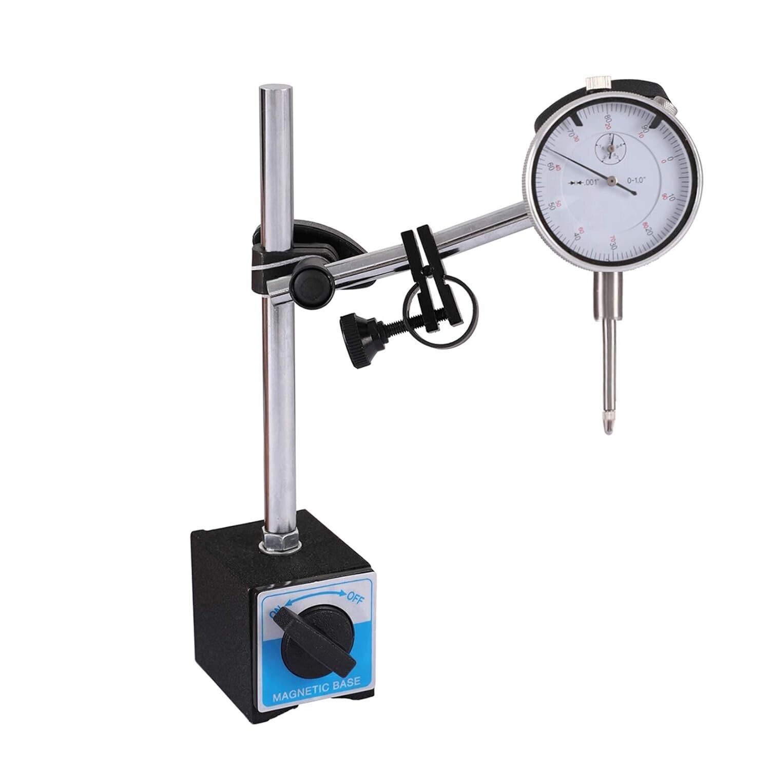 Dial Indicator with Magnetic Base 0.001"Precision Gauge Test Indicator Point Set