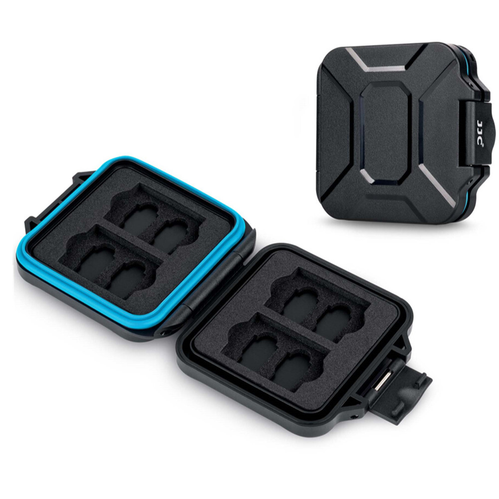 JJC Ultra-thin 12 Slots Memory Card Case for 4 SD SDXC SDHC +8 Micro SD TF Cards