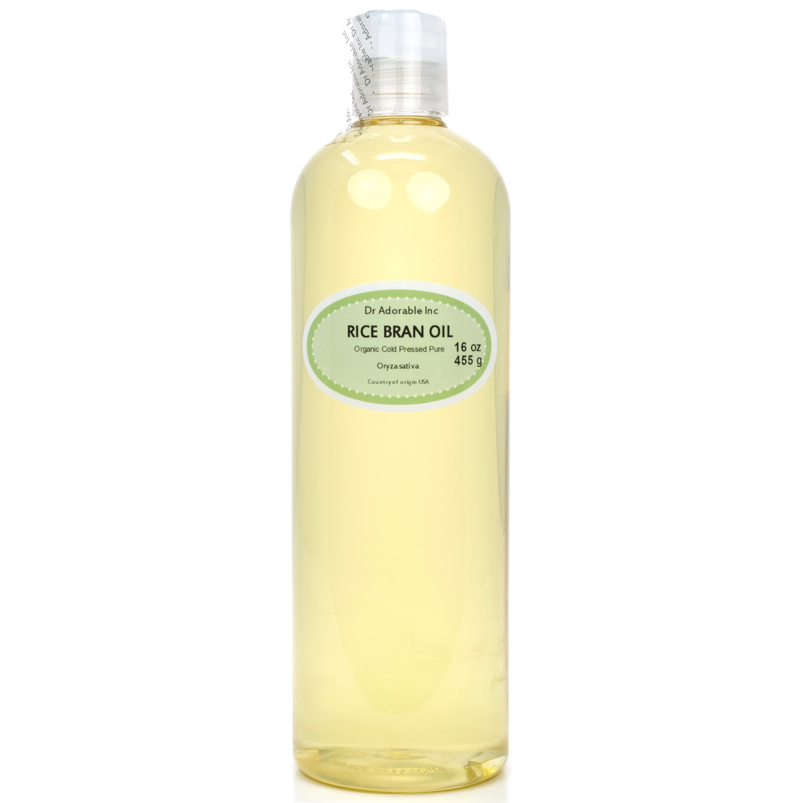 16 Oz Premium Rice Bran Oil Pure Organic Cold Pressed Best Fresh Multi Purpose