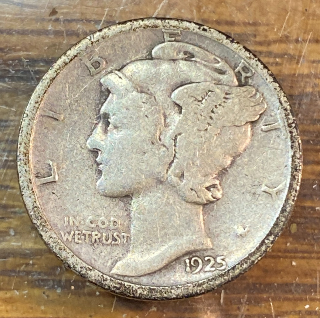 1925-S Mercury Dime Nice Original Choice F/VF CHRC