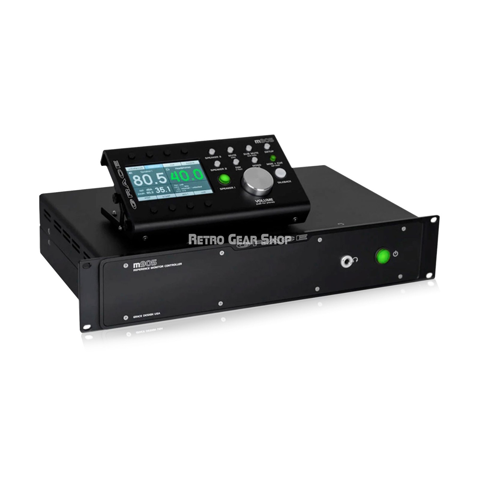 Grace Design m905 Analog Reference Stereo Monitor Controller with Remote Black