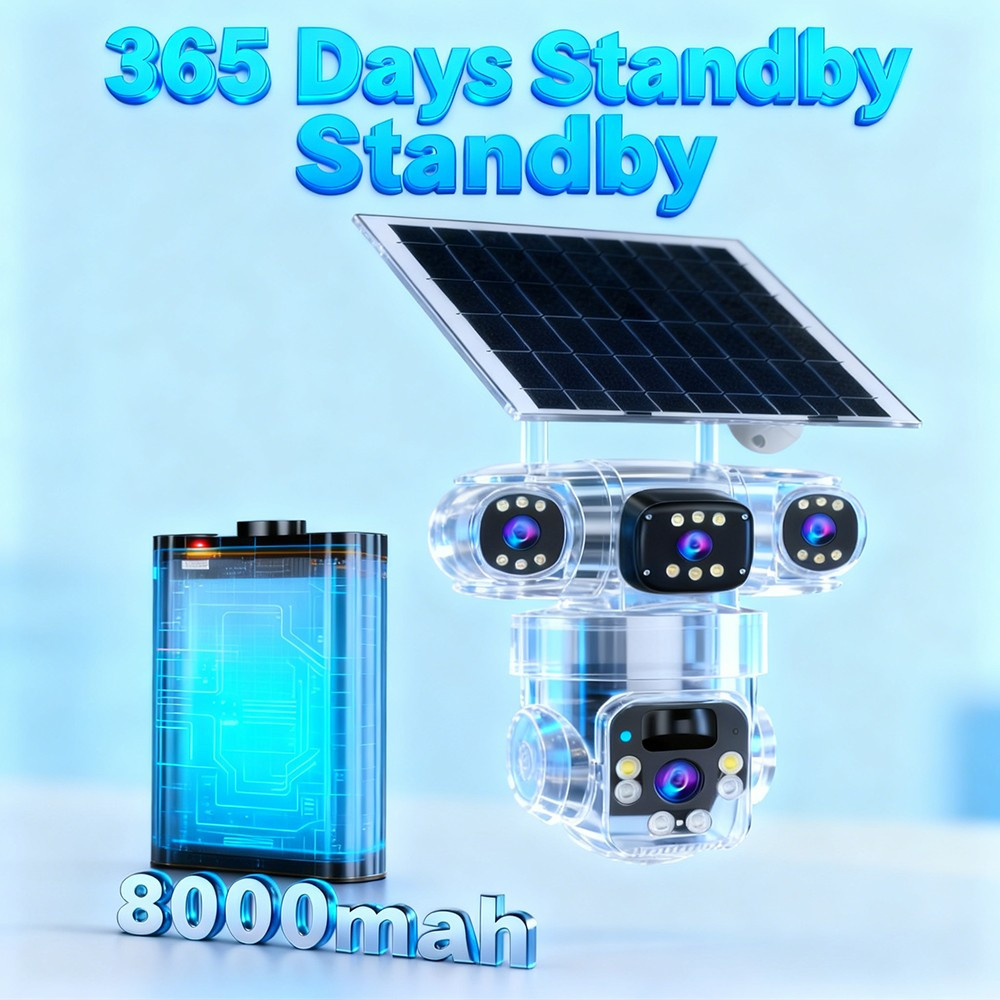 KEPEAK 15MP HD Solar-Powered Camera+32GB