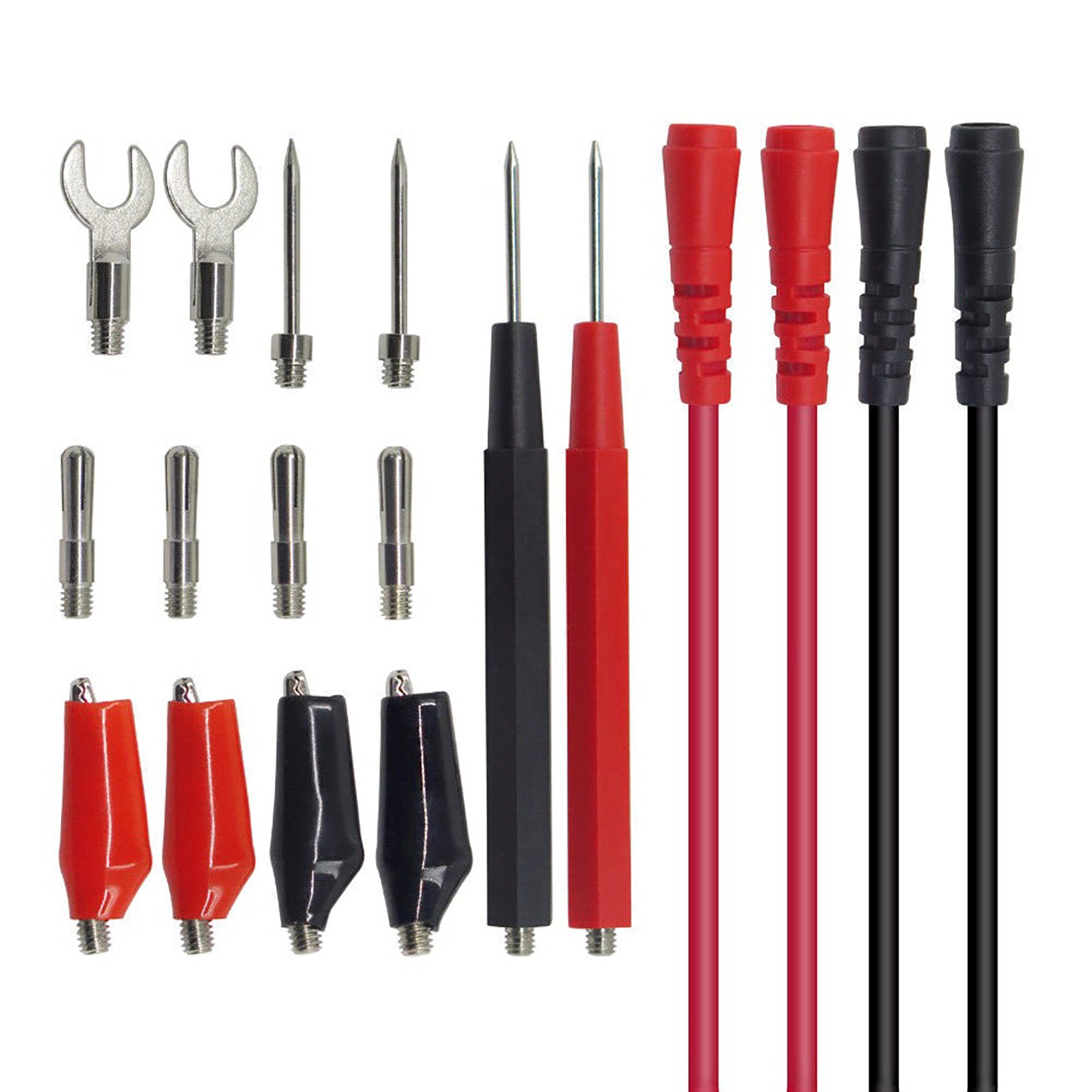 16Pcs 10A Multifunction Digital Multimeter Probe Test Leads For Volt Meter