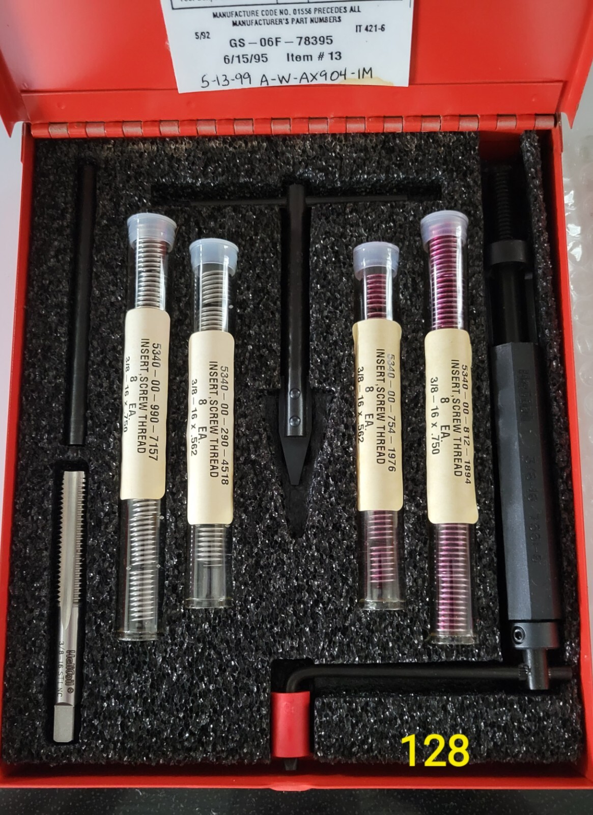 HeliCoil thread kit 5180-00-935-0734