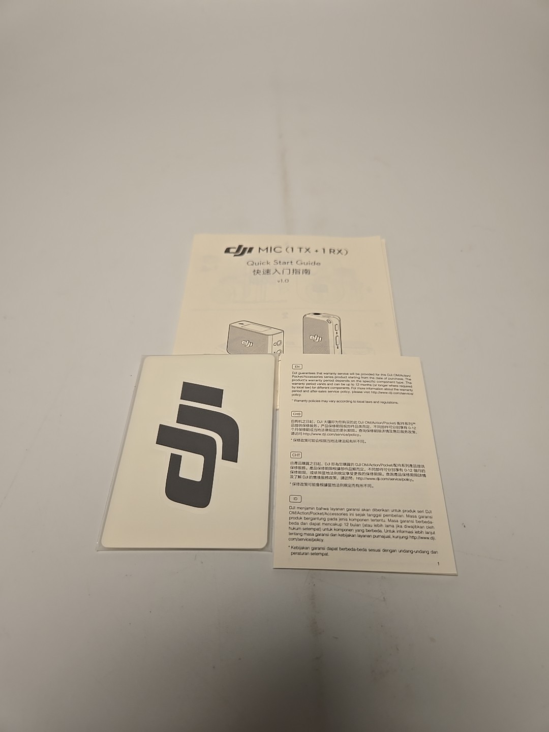 DJI Mic (1 TX + 1 RX) Wireless Microphone (820 ft.) Range 14-Hour Recording