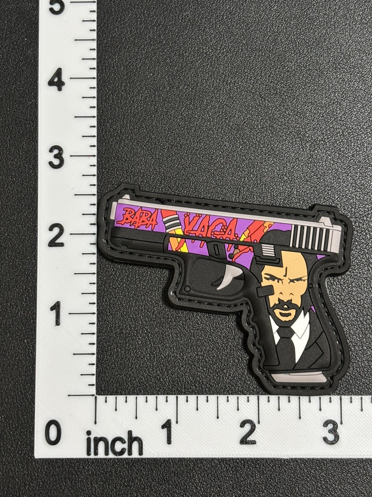 John Wick PVC Patch - Tactical Morale Patch - Pencil Gun Patch - Hook Back