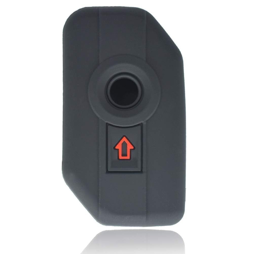 AUTOXBERT Silicone Full Protect 2 Button Remote Control Key Black, black