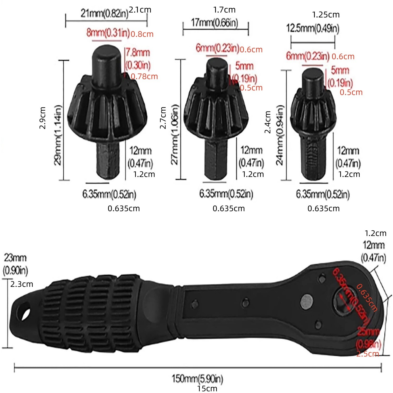 Universal 2-in-1 Ratchet Spanner Chuck Key Replacement Set for Various Drills