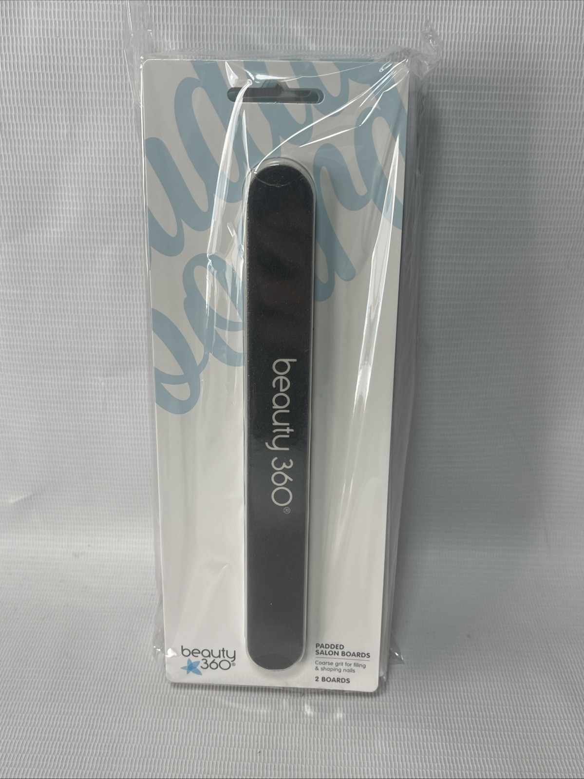 6 Packs of 2 Beauty 360 Padded Nail Boards Course Grit For Filing & Shaping New