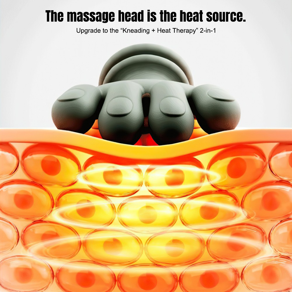 Bionic Heated Neck and Back Massager Electric Deep Tissue 4D Kneading Massage