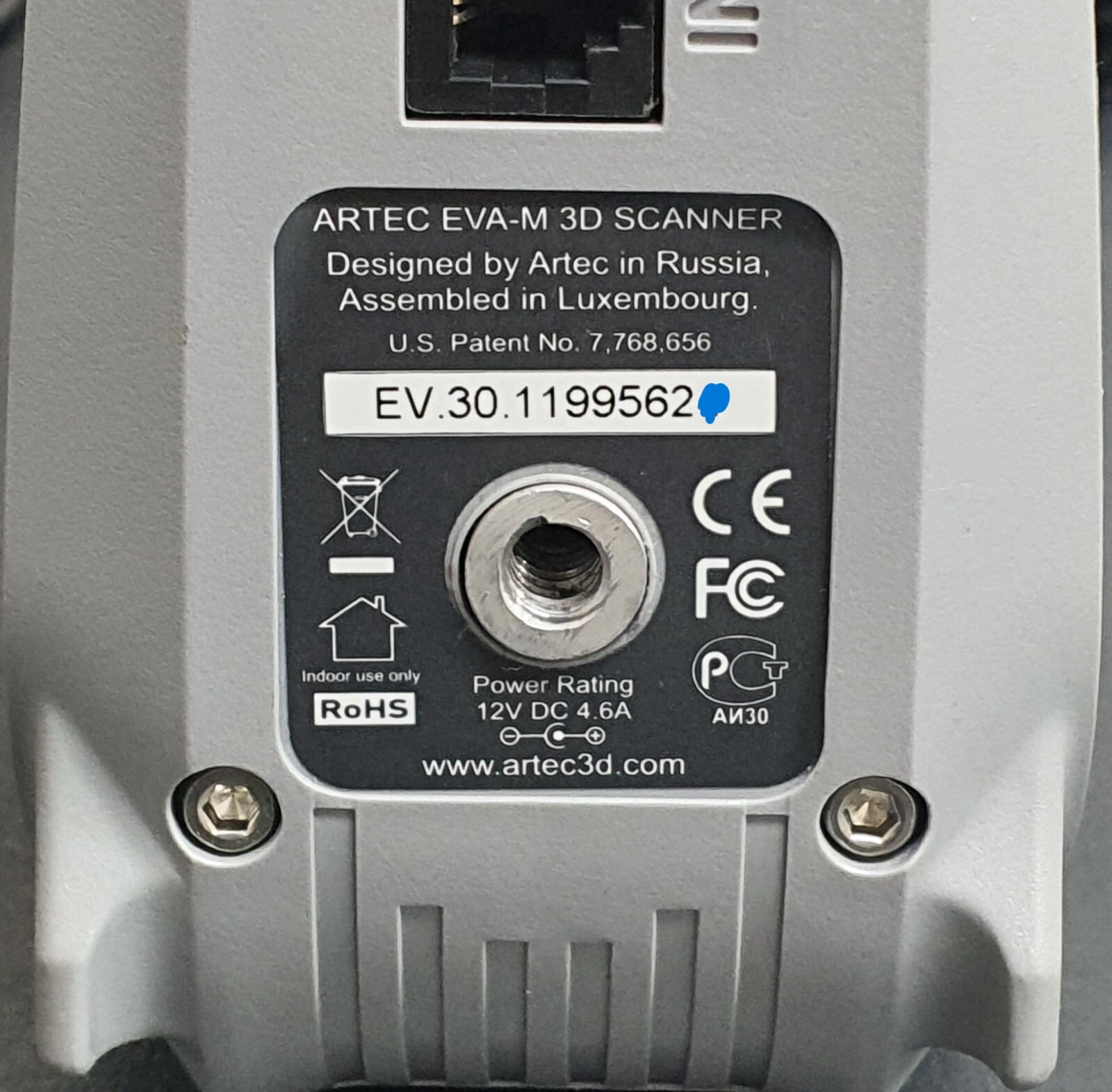 Artec EVA M 3D Hand Held 3D Scanner