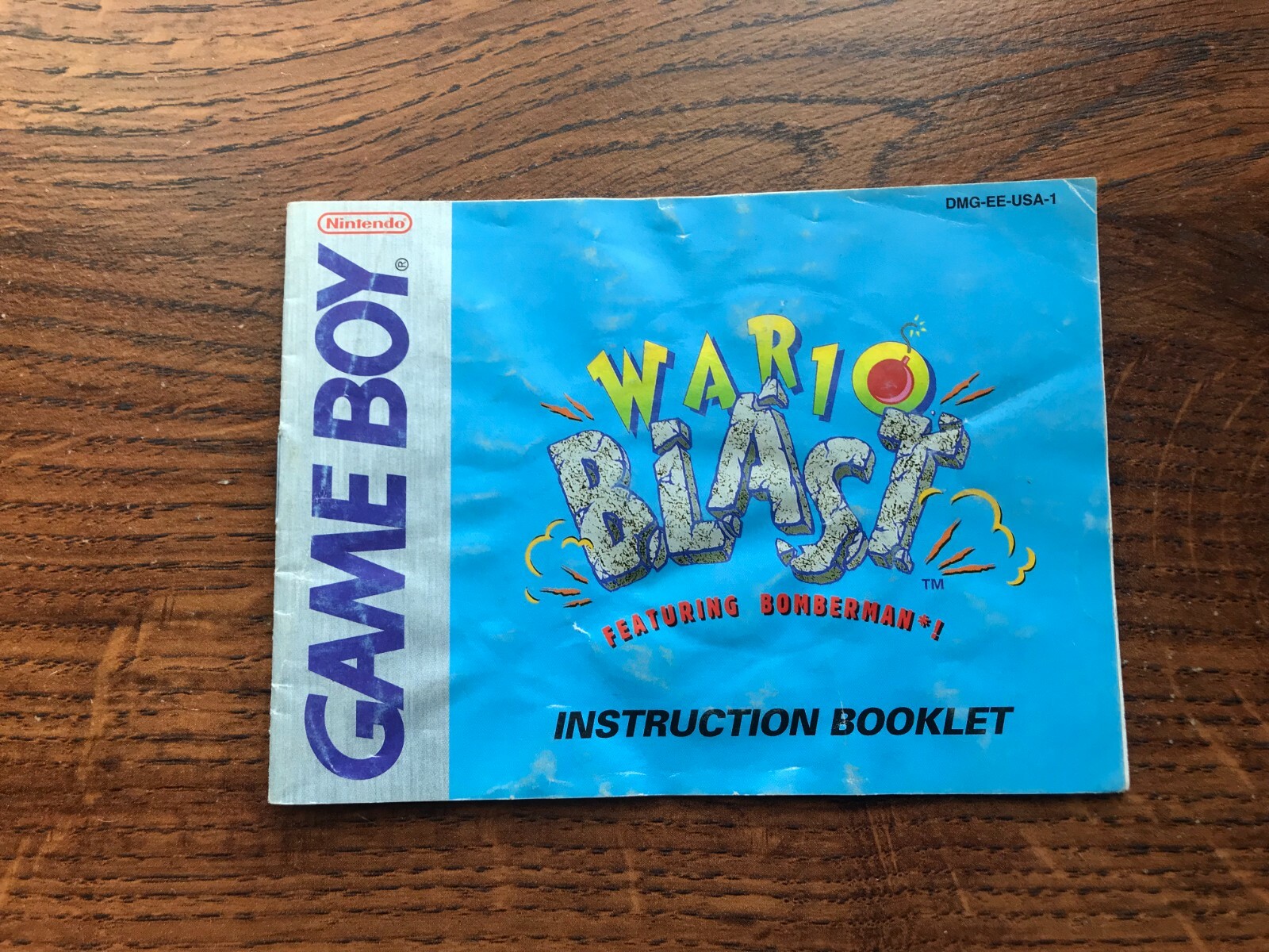 Wario Blast w/ Bomberman Original Nintendo Gameboy Instruction Manual Only