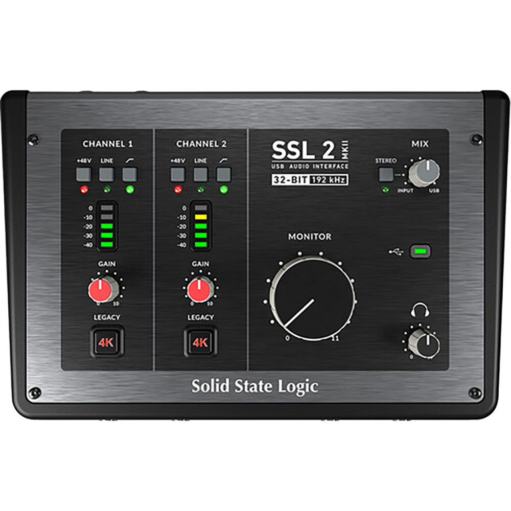 Solid State Logic SSL 2 MKII - 2x2 USB Audio Interface w/ Microphone & XLR Cable