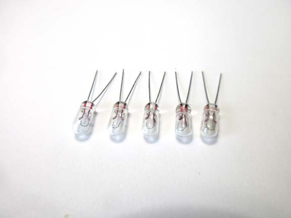 5 Grain of Wheat Bulbs 12v 50ma 3mm Vintage Stereo Indicator with Tracking #