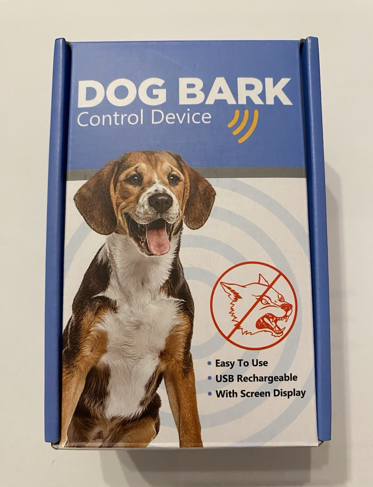 Dog Bark Control Device USB Rechargeable with Screen Display