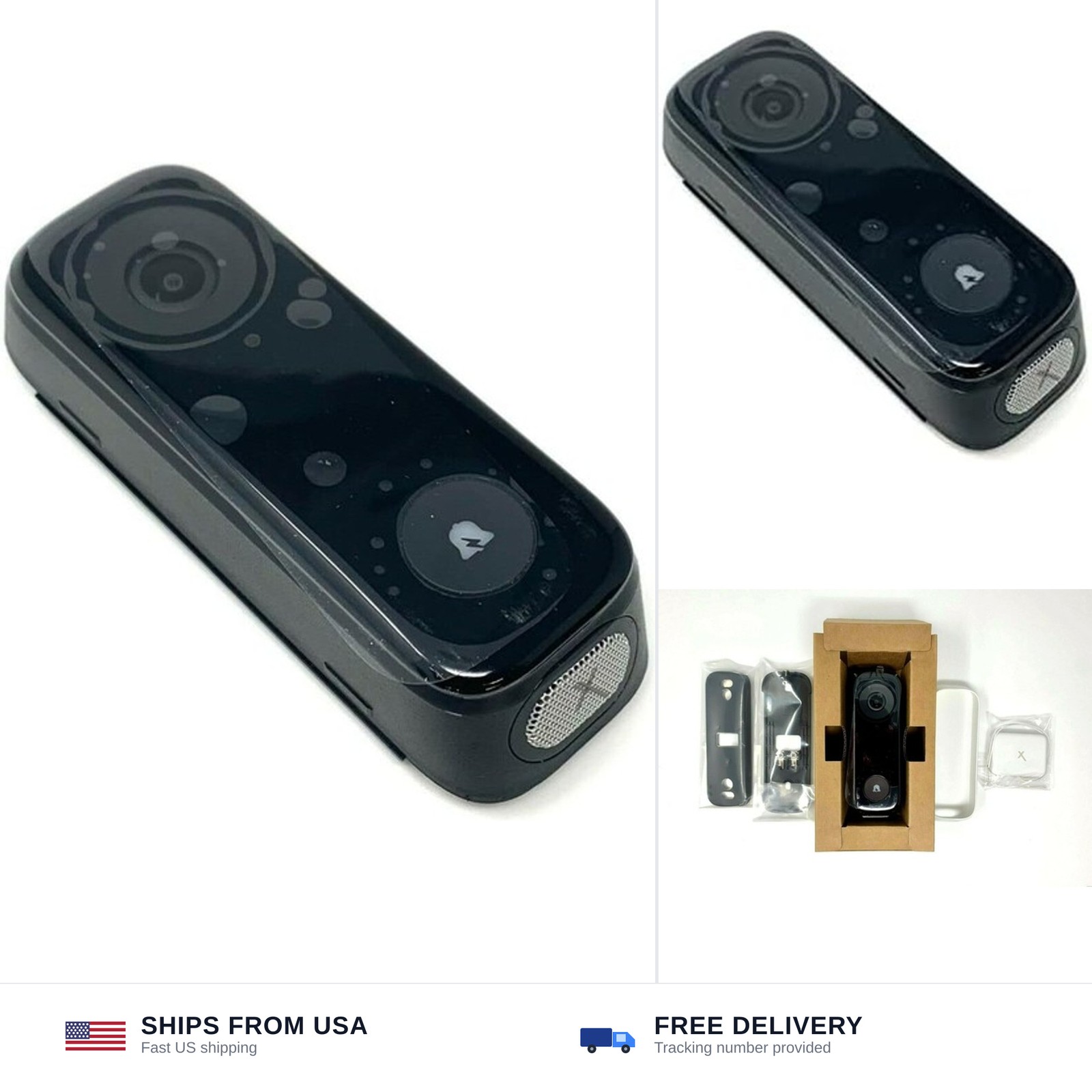 Xfinity SCHB1AEW 1080p HD Security Audio Video Doorbell with Home Security Se...
