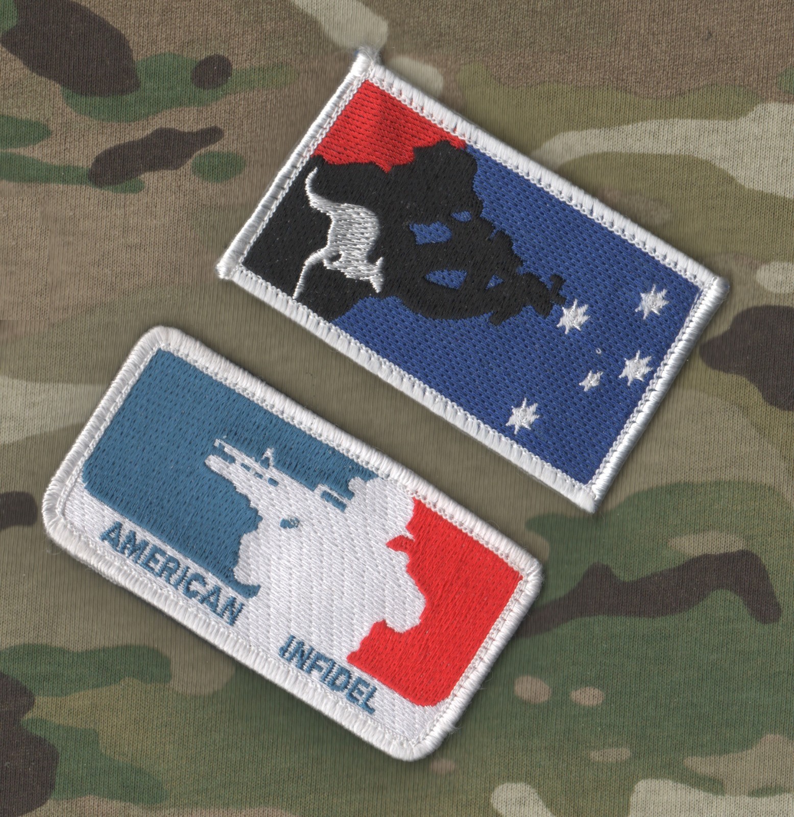 Operation Slipper Australian Defense Force Afghan Aussie Flag + American INFIDEL