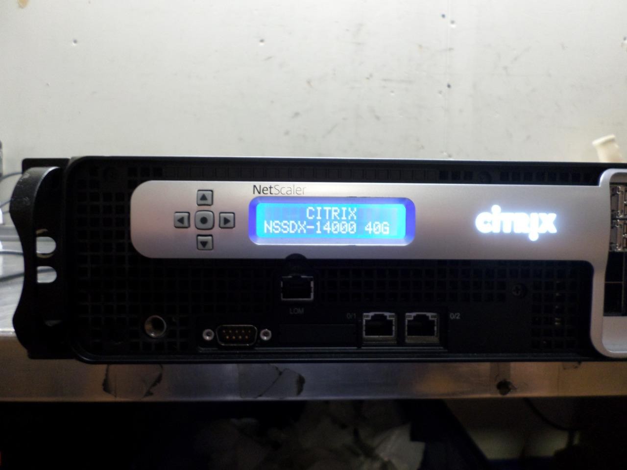 Citrix NetScaler SDX 14000-40G (4x40G QSFP+ + 16x10G SFP+) No Hard Drives