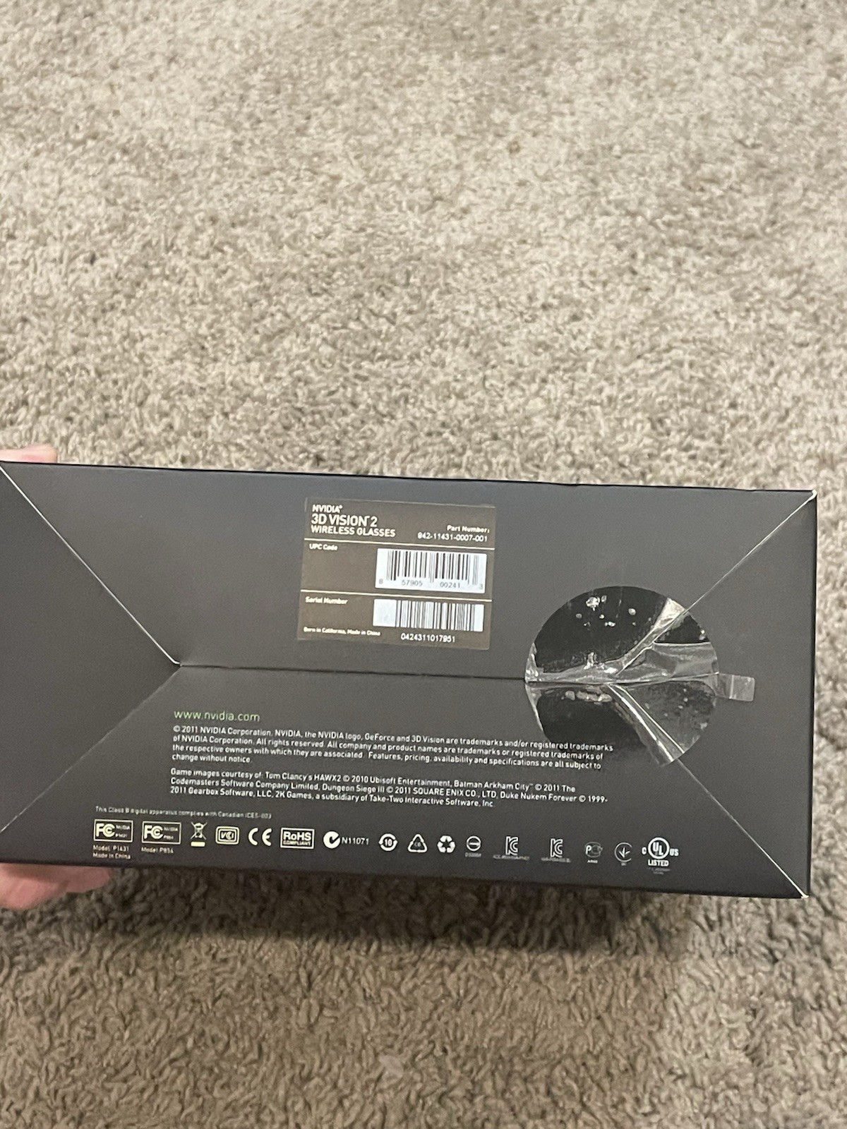 Nvidia 3D Vision 2 Wireless Glasses Kit (942-11431-0007-001)