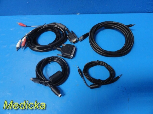 Sonosite Titan Ultrasound Mini-Dock Cable Bundle Set (Lot of 04) ~ 35461