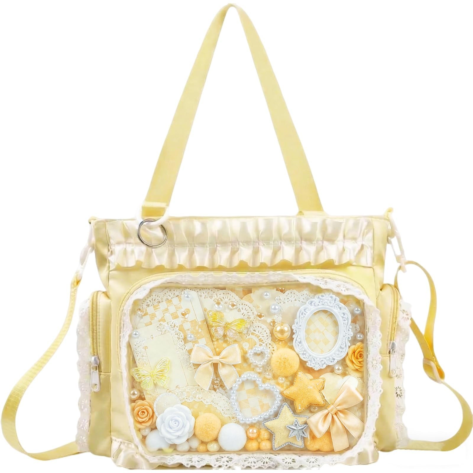 Ita Bag Pin Display Bag with Insert - Kawaii Y2K Aesthetic Crossbody Bags Lac...
